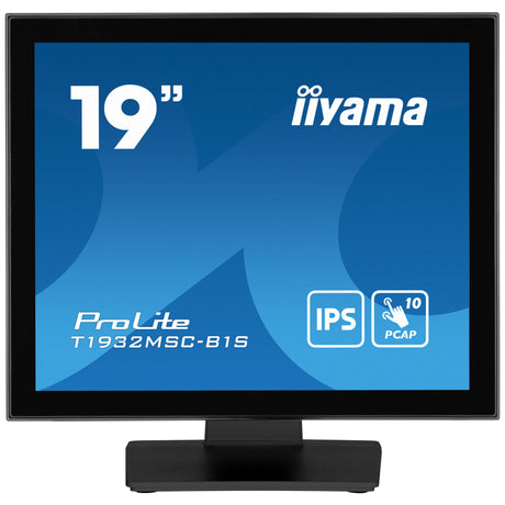 Iiyama prolite t1932msc-b2s 19 monitor dotykowy (czarny, VGA, HDMI, Display Port, audio, ekran dotykowy)