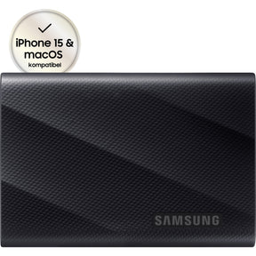 Samsung przenośny zewnętrzny dysk SSD t9 2 TB (czarny, mu-pg2t0b eu, USB-C 3.2 (20 GBit s))