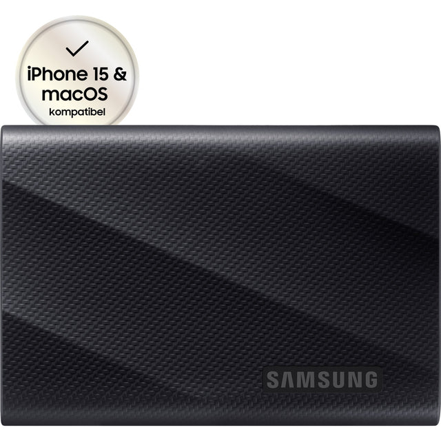 Samsung przenośny zewnętrzny dysk SSD t9 2 TB (czarny, mu-pg2t0b eu, USB-C 3.2 (20 GBit s))