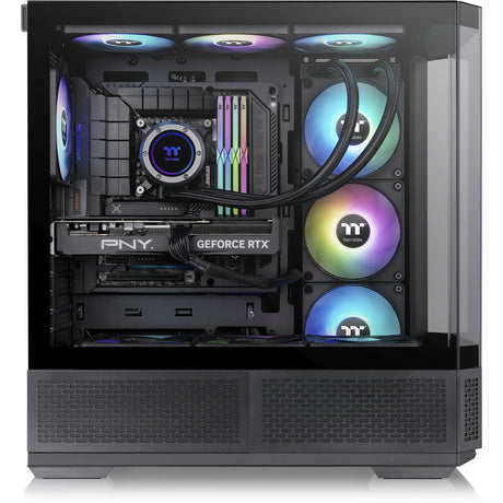 Obudowa Midi Tower Thermaltake View 370 tg argb (czarna | 2x usb-a | 1x usb-c | rgb | szkło hartowane)