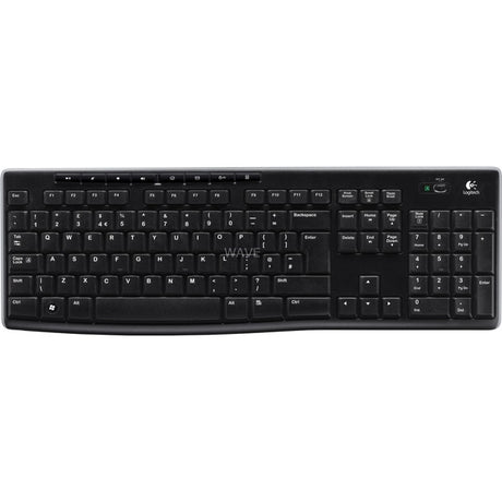 Klawiatura bezprzewodowa Logitech K270 (czarna, układ EU (QWERTY), gumowa kopułka)