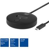 Act Connectivity Stacja dokująca M.2 NVMe PCIe SSD, USB-C 3.2 Gen2 (czarna)