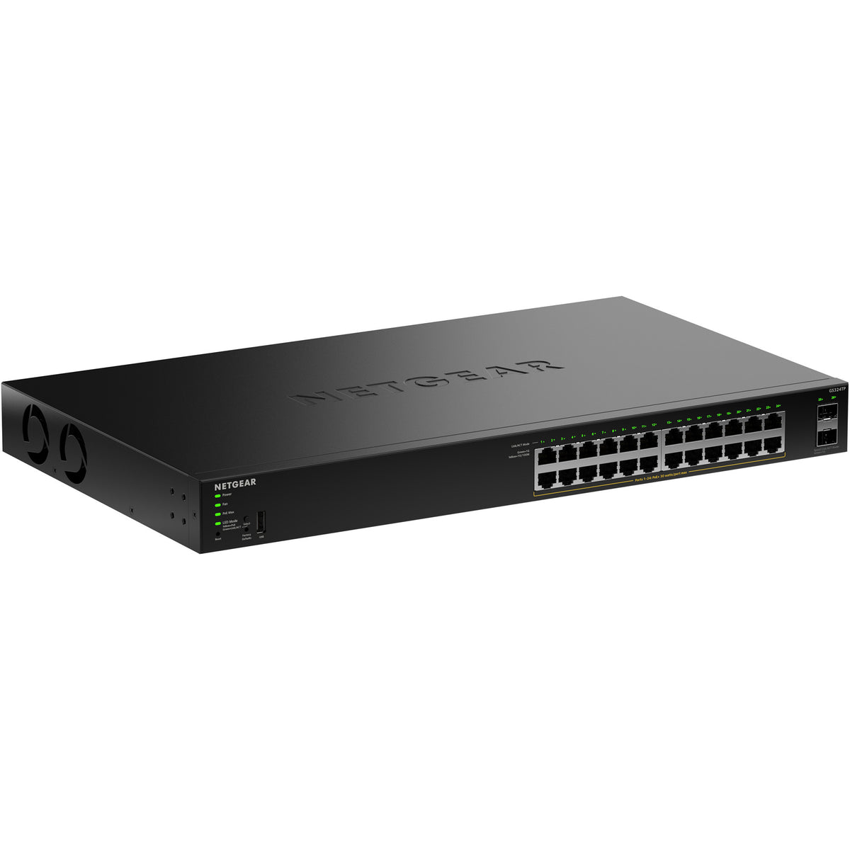 Przełącznik Netgear gs324tpv2 (czarny, budżet POE 190W)