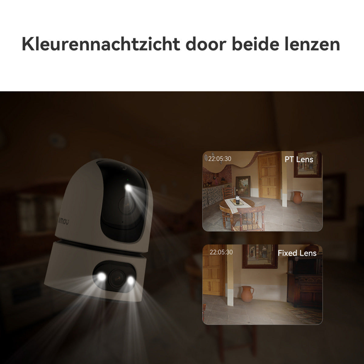 Kamera bezpieczeństwa Imou Ranger dual pro 10mp (biała, 2x 5mp, WiFi 6)