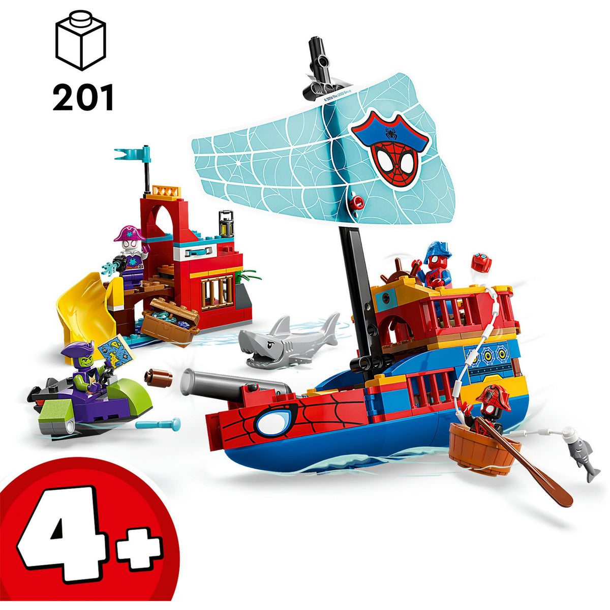 Lego Marvel - zabawka konstrukcyjna statku pirackiego Team Spidey (11208)