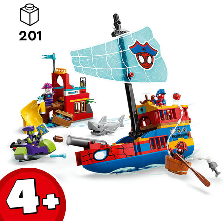 Lego Marvel - zabawka konstrukcyjna statku pirackiego Team Spidey (11208)