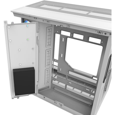 Obudowa Thermaltake View 380 XL WS ARGB MIDI Tower (biały kolor drewna | 2x USB-A | 1x USB-C | RGB | szkło hartowane)