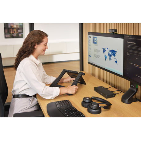 Klawiatura akumulatorowa Kensington pro fit ergo kb675 eq tkl (czarna, układ UE (qwerty), membrana, 80% (tkl), bluetooth, 2,4 GHz)