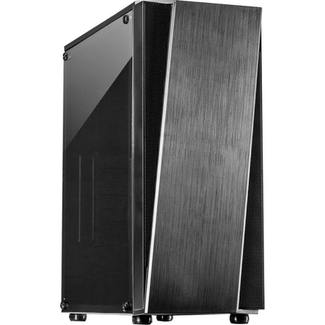 Obudowa midi tower Inter-tech T-11 Televen (czarna | 3x USB-A | okienko)