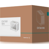 Obudowa mini tower Deepcool ch160 (biała | 2x USB-A | 1x USB-C | szkło hartowane)