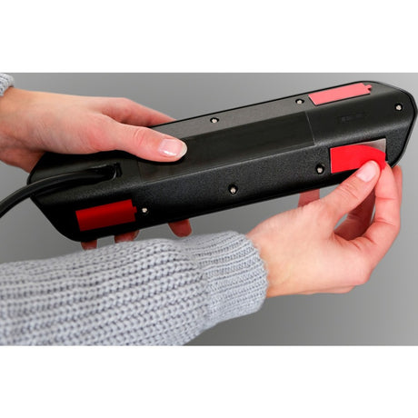 Brennerstuhl ®estilo narożna listwa przyłączeniowa z funkcją ładowania USB 6-kierunkowa 4x gniazdo ochronne 2x euro srebrny czarny