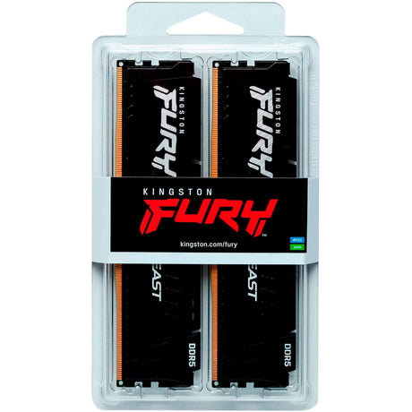 Kingston Fury Beast 64 GB DDR5-6000 (2x 32 GB) RAM (czarny, KF560C30bbek2-64, XMP 3.0, Expo 1.1)