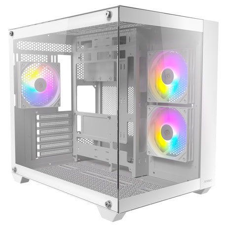 Obudowa midi tower Antec cx800 argb (biała | 2x usb-a | szkło hartowane)