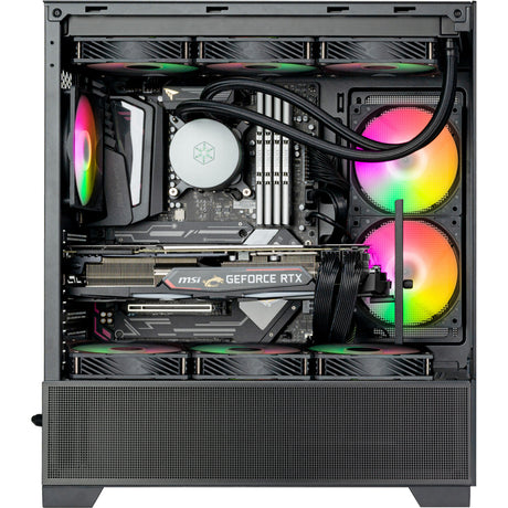 Obudowa mini tower Silverstone lucid 05 (czarna | 2x USB-A | 1x USB-C | RGB | szkło hartowane)