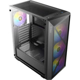 Obudowa midi tower Antec ax67 argb (czarna | 3x usb-a | szkło hartowane)