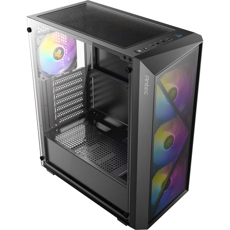 Obudowa midi tower Antec ax67 argb (czarna | 3x usb-a | szkło hartowane)