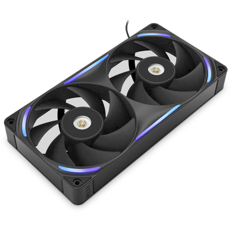 Wentylatory Nzxt f240x RGB (czarne, 2 sztuki, 240 x 120 x 30 mm, pwm)