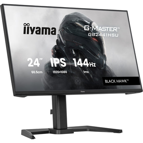 Monitor do gier Iiyama G-Master Black Hawk GB2441HSU-B1 23.8 (czarny, HDMI, DisplayPort, 2x USB-A, USB-B, 144 Hz)