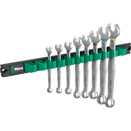Wera 9642 pasek magnetyczny 6003 joker imperial 1 zestaw kluczy płasko-oczkowych klucz (cal, 8 sztuk)