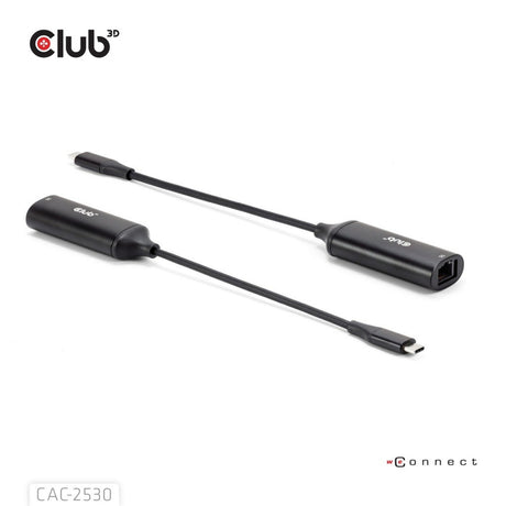 Adapter Club 3D USB-C na RJ45 5 Gb/s Ethernet M-F (czarny)