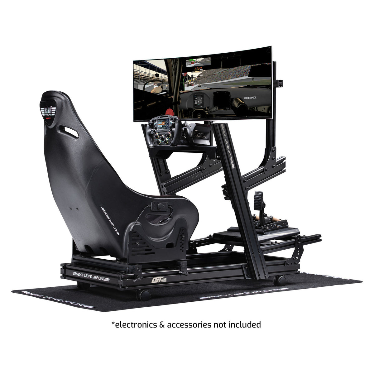 Next level racing es1 haptic feedback simracingstoel racestoel (zwart)