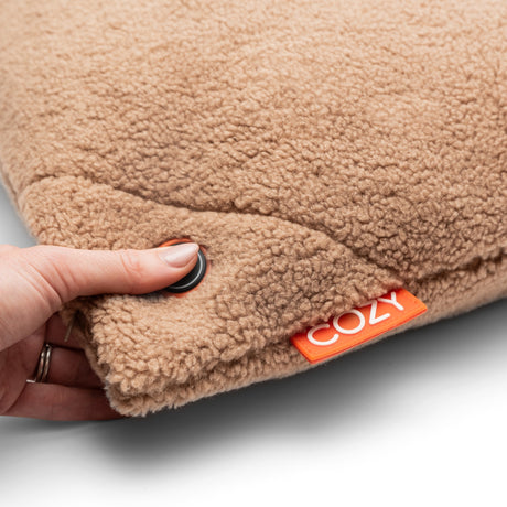 Bezprzewodowa poduszka grzewcza Cosy una wełniana 45 x 45 cm (jasnobrązowy, power bank 5000 mah)