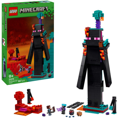 Lego Minecraft 2w1 Wieża Endermana dla dzieci - 21279