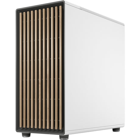 Obudowa Midi Tower o konstrukcji fraktalnej North XL (biały kolor drewna | 2x USB-A | 1x USB-C | szkło hartowane)