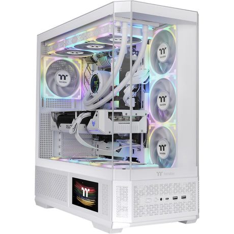 Obudowa Midi Tower Thermaltake View 370 tg argb Snow (biała | 2x USB-A | 1x USB-C | RGB | szkło hartowane)