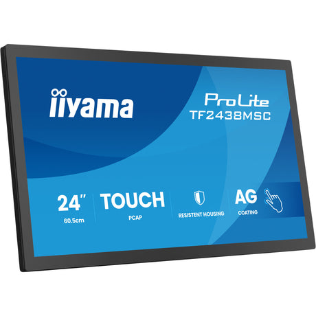 Monitor Iiyama prolite tf2438msc-b2 23.8 (czarny, 120 Hz, HDMI, Display Port, audio, USB, dotykowy)