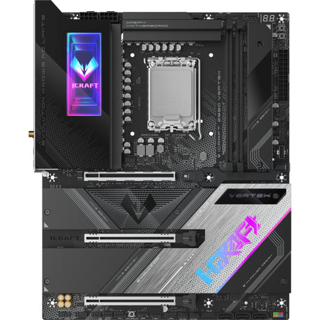 Płyta główna Maxsun MS-icraft Z890 z gniazdem wierzchołkowym 1851 (czarna, RAID, 5 GB-LAN, WLAN, BT, dźwięk, ATX)