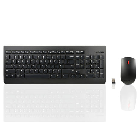 Lenovo 510 wireless combo keyboard mouse desktopset (zwart, us lay-out (qwerty), 100%, 1200 dpi)