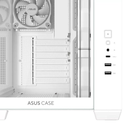 Obudowa Asus a32 plus midi tower (biała | 2x USB-A | 1x USB-C | RGB | szkło hartowane)