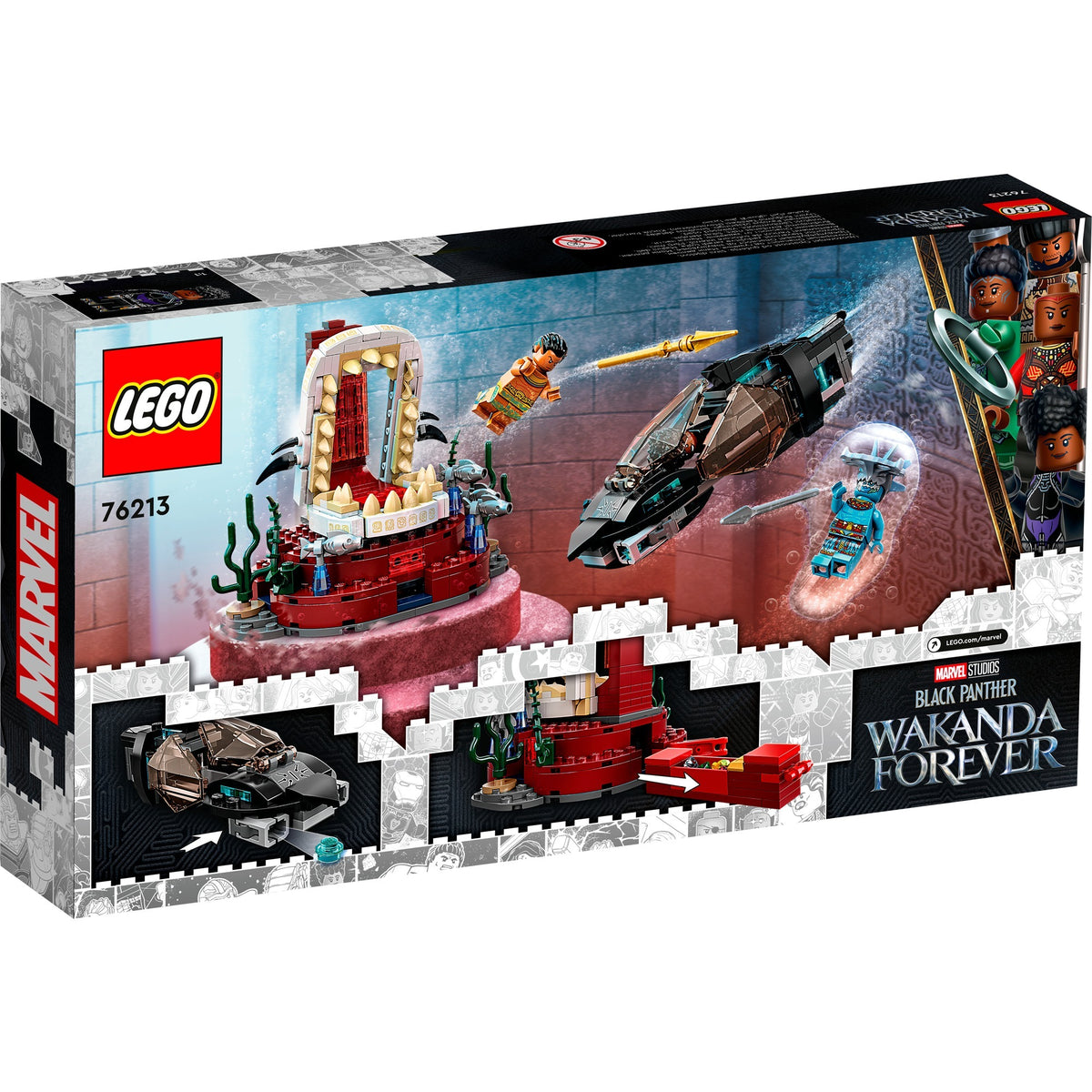 Lego Marvel - zabawka konstrukcyjna sali tronowej króla Namor (76213)