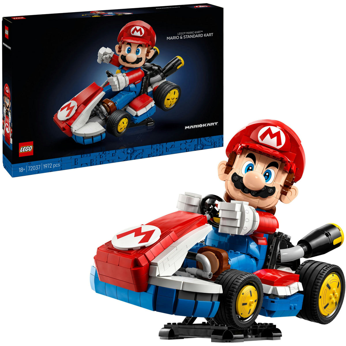 Lego Super Mario 72037 Mario Kart Mario i standardowy gokart