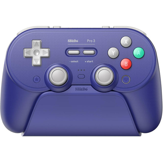 Gamepad Bluetooth 8bitdo pro 3 (fioletowo-biały, przełącznik 1 2, PC, Android, 2,4 GHz Bluetooth USB)