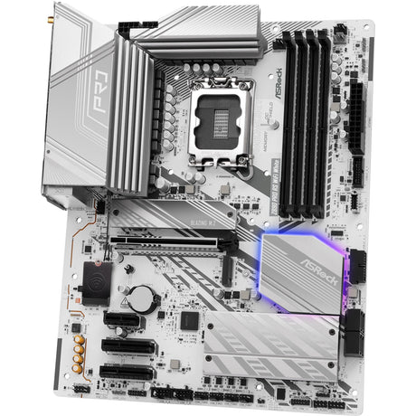 Płyta główna Asrock Z890 Pro RS WiFi White Socket 1851 (biała, RAID, 2,5 GB-LAN, Wi-Fi 6e, BT, dźwięk, ATX)