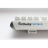 Klawiatura mechaniczna Ducky one 3, klasyczna, czysta biała tkl rgb (biała, układ amerykański (qwerty), wiśnia mx czerwona, 80% (tkl), diody rgb, podwójny strzał pbt, możliwość wymiany podczas pracy, mechanika szarlatanu)