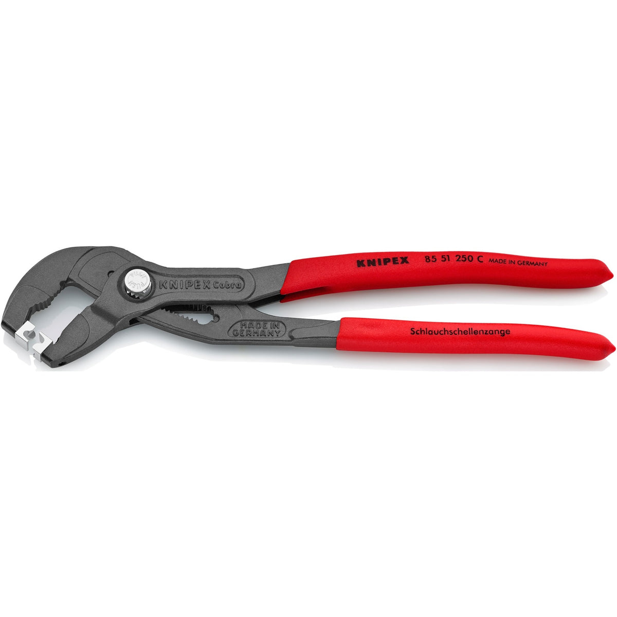 Szczypce do opasek zaciskowych Knipex 85 51 250 c (czerwone)