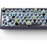 Bezprzewodowa klawiatura mechaniczna Iqunix F97 lavandin (lawendowy, układ amerykański (qwerty), wiśniowy mx cichy czerwony, 96%, diody rgb, możliwość wymiany podczas pracy, pbt, 2,4 GHz | bluetooth 5.1 | usb-c)