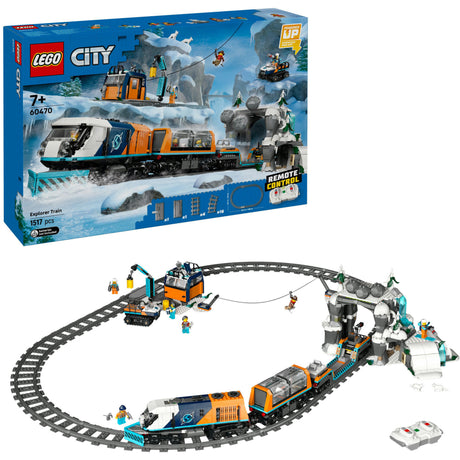 Zabawkowy pojazd LEGO City Pociąg badawczy na biegunie północnym - 60470