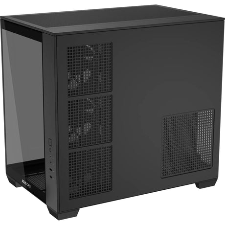 Obudowa midi tower Asus a32 plus (czarna | 2x USB-A | 1x USB-C | RGB | szkło hartowane)