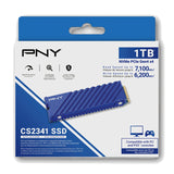 Pny cs2341 1 tb ssd (blauw, pcie gen 4.0 x4, nvme 1.4)
