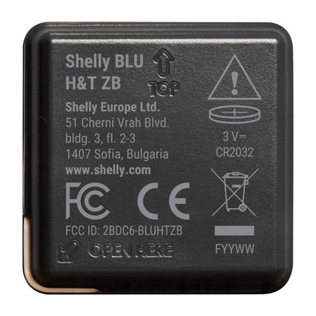 Czujnik Shelly blu ht zb (czarny, bluetooth 5, zigbee)