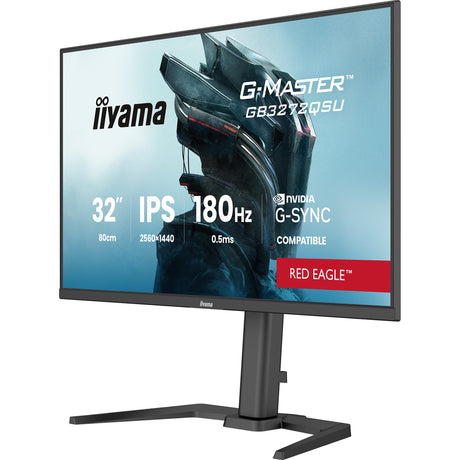 Monitor do gier Iiyama G-Master Red Eagle GB3272QSU-B1 31,5 (czarny (matowy), 180 Hz, HDMI, DisplayPort, USB, audio)
