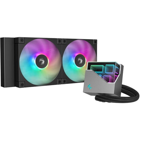 Chłodzenie wodne Deepcool LT240 (czarne, 4-pinowe złącze wentylatora PWM)