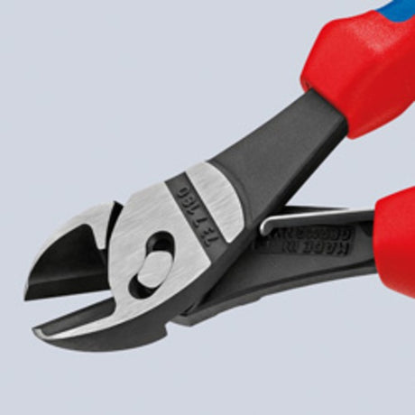 Szczypce boczne Knipex twinforce 7372180f szczypce tnące (czerwony niebieski)