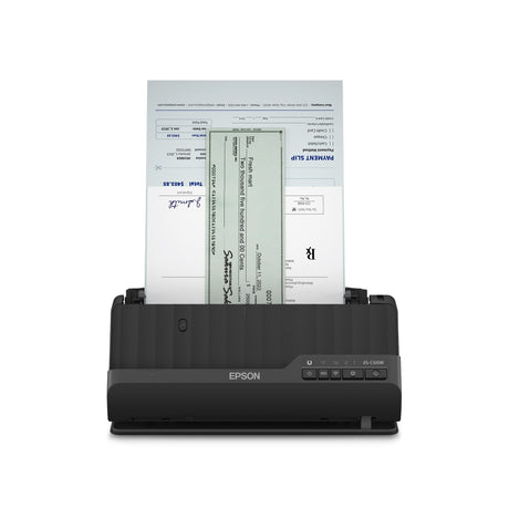Kompaktowy skaner dokumentów A4 Epson es-c320w z łącznością Wi-Fi i ścieżką U (czarny, a4, a5, a6, b5)
