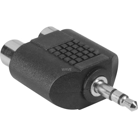 Adapter Goobay jack 3,5 mm > 2x tulipan (czarny, stereo)