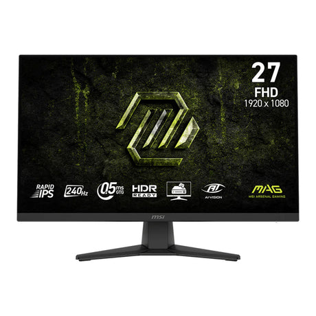 Monitor do gier Msi mag 272f x24 27 (czarny, 1x port wyświetlacza, 2x hdmi, 240 hz)